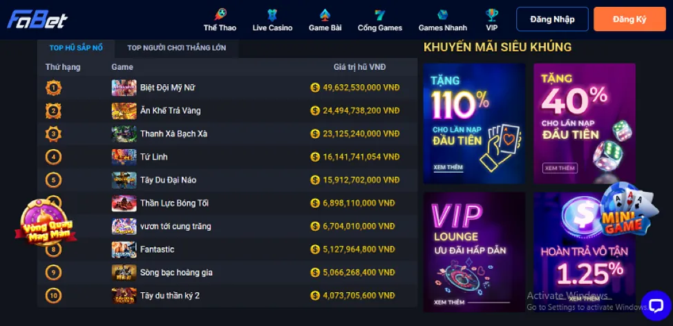 Cập nhật game Zbet Nổ Hũ